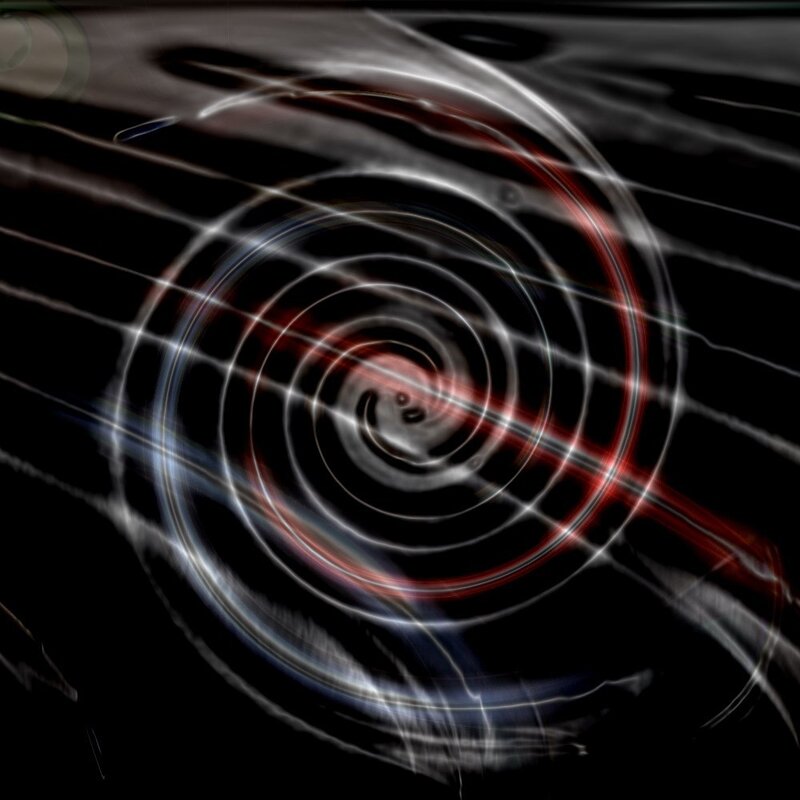Abstract light spiral pattern