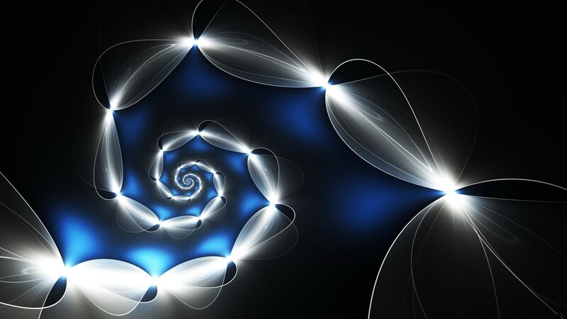 Abstract light spiral pattern