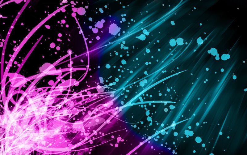 Abstract Light Splashes — Pink
