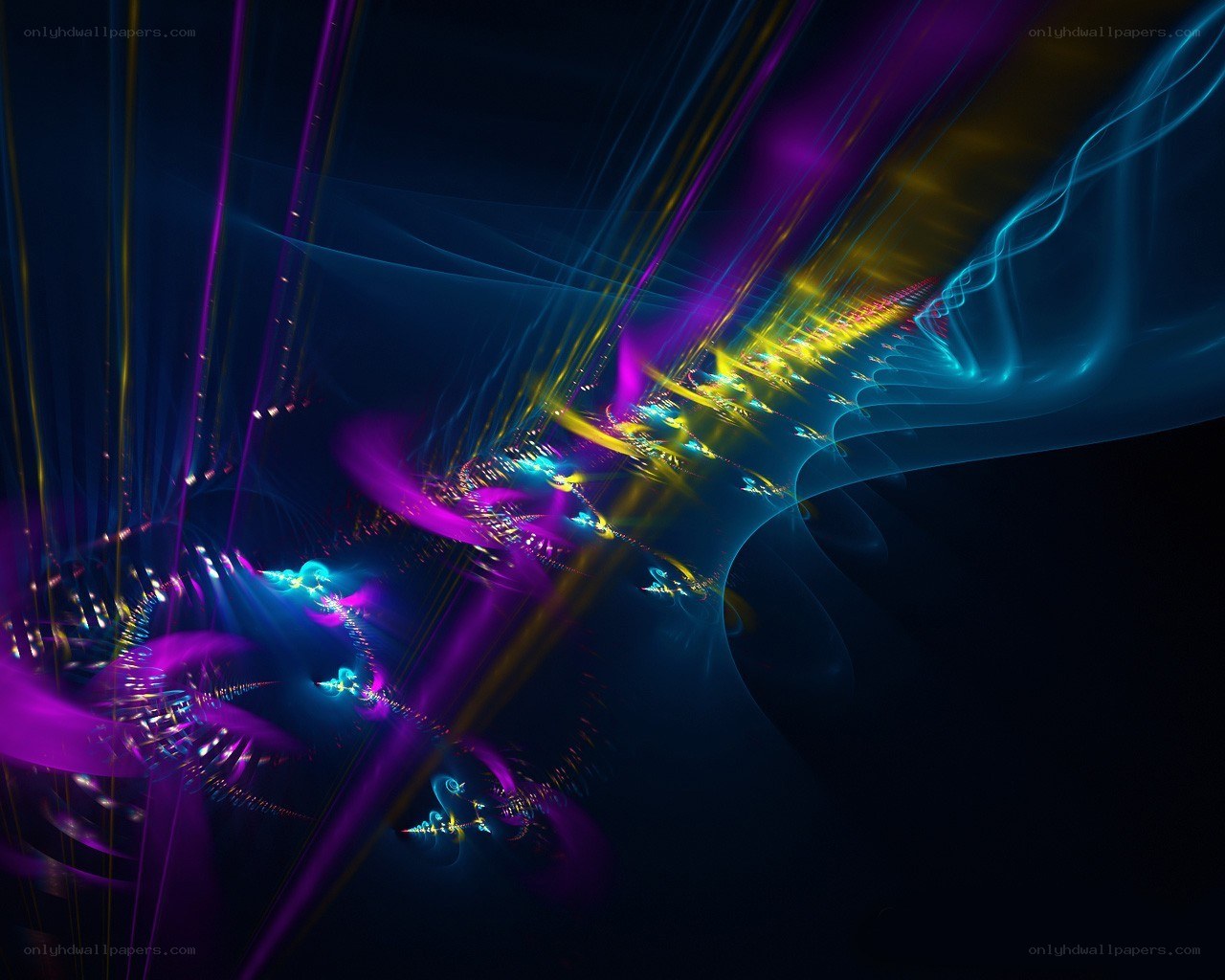 Abstract light streaks
