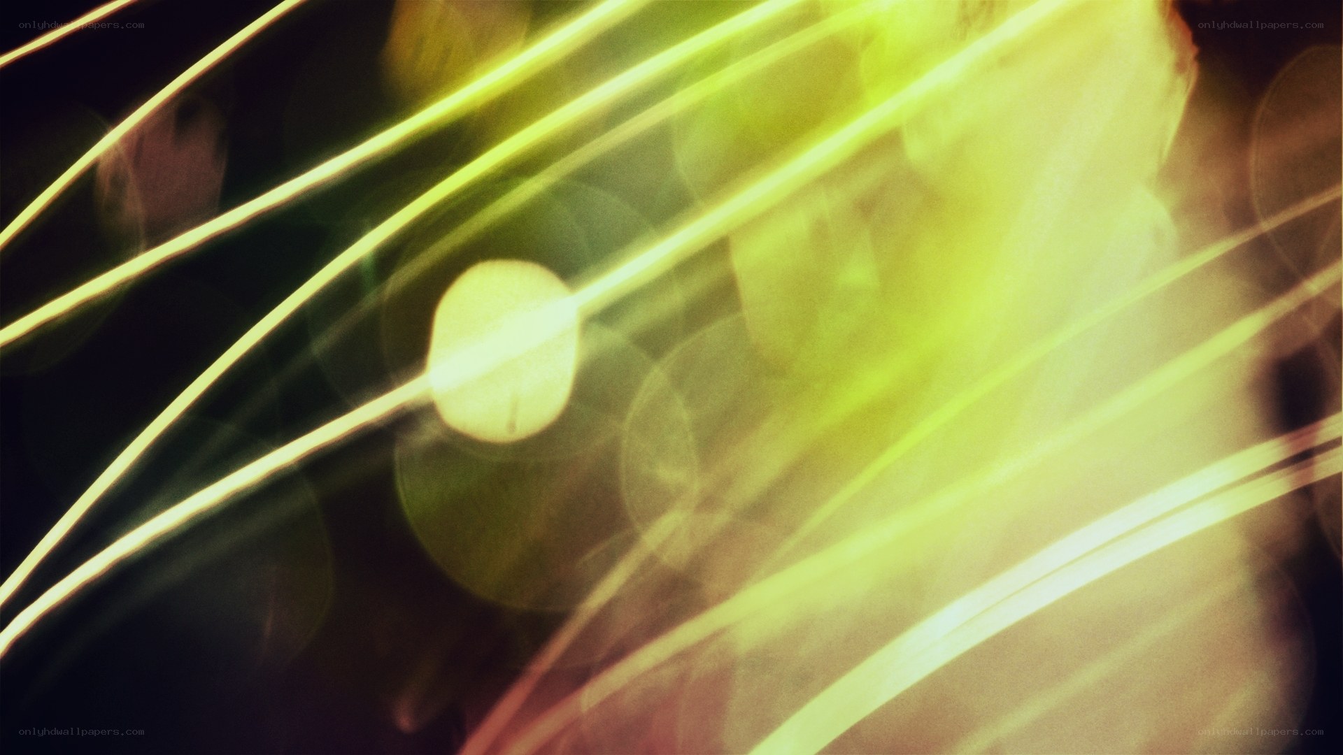 Abstract light streaks and bokeh