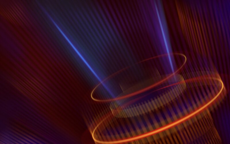 Abstract light streaks and rings