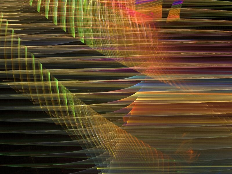 Abstract light streaks and swirls