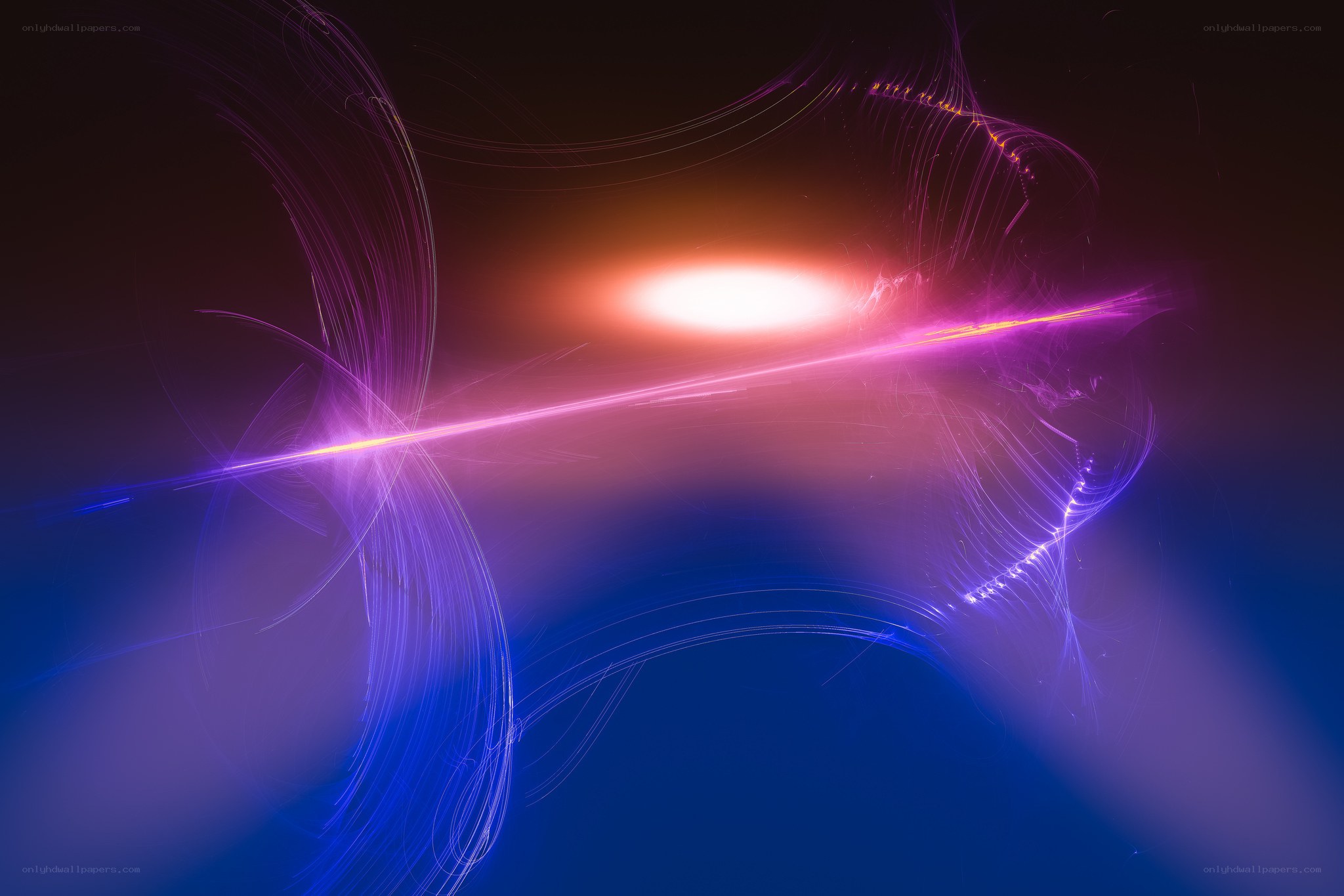 Abstract light streaks and swirls