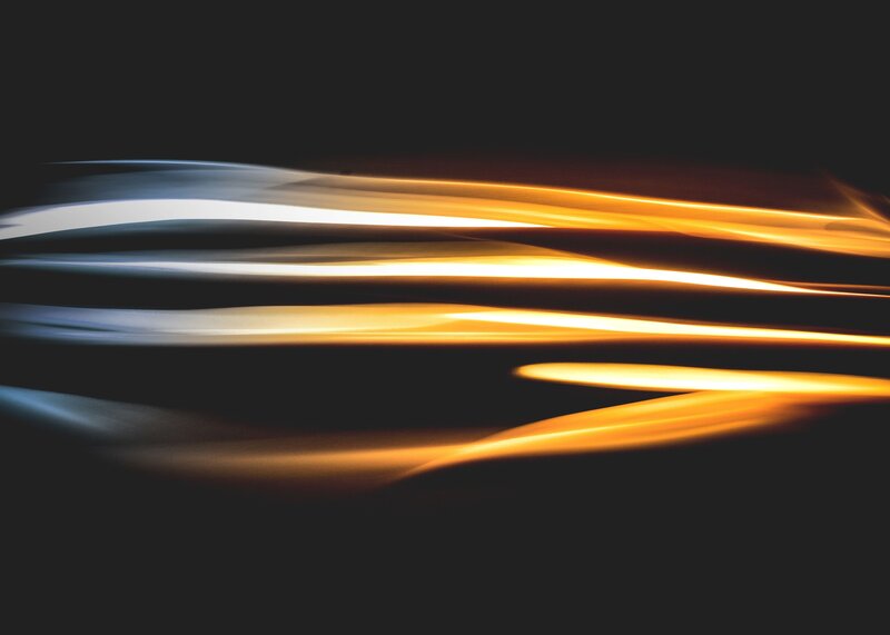 Abstract light streaks at night