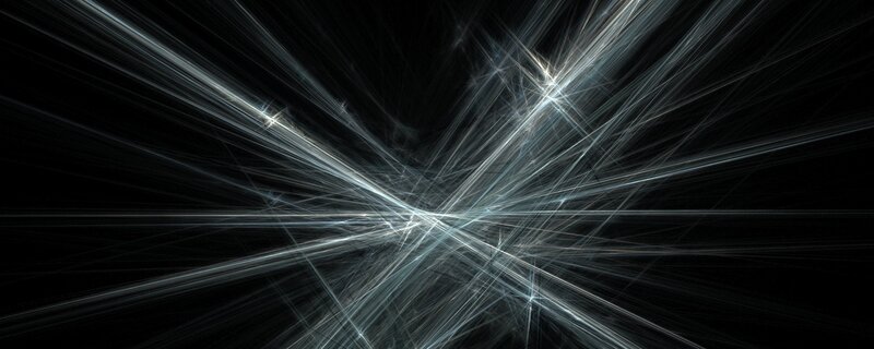 Abstract Light Streaks — Black, Dramatic, Digital Art, Lines, Darkness