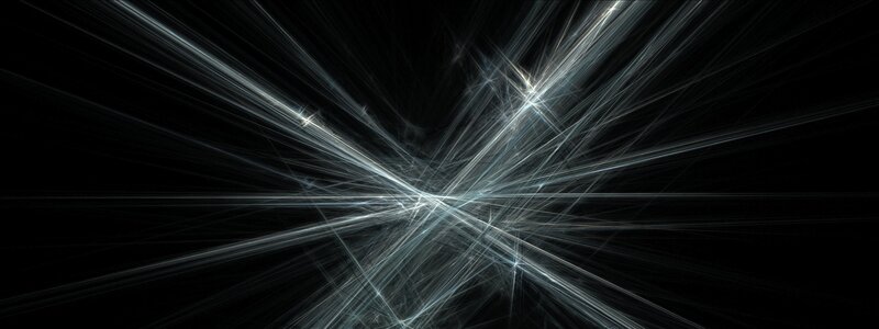 Abstract Light Streaks — Black, Dramatic, Digital Art, Lines