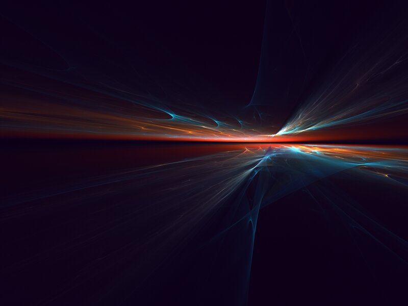 Abstract Light Streaks — Black, Dramatic