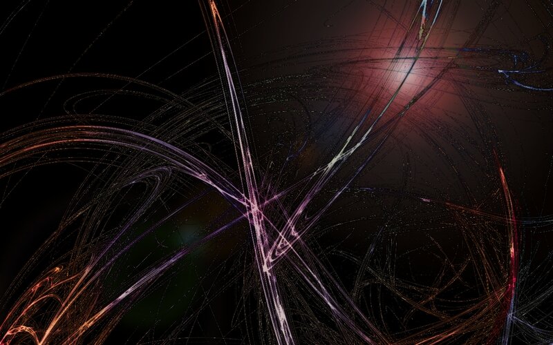 Abstract Light Streaks — Black, Dynamic, Digital Art, Light Trails, Dark Background, Colorful Lines