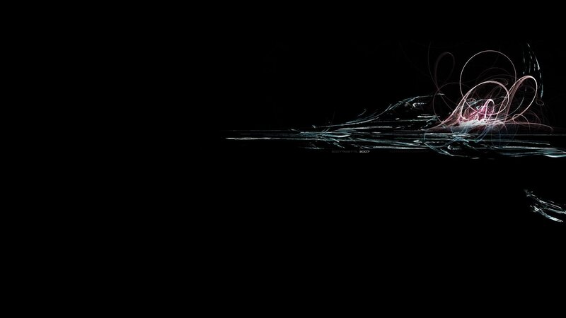 Abstract Light Streaks — Black, Dynamic, Digital Art, Light Trails