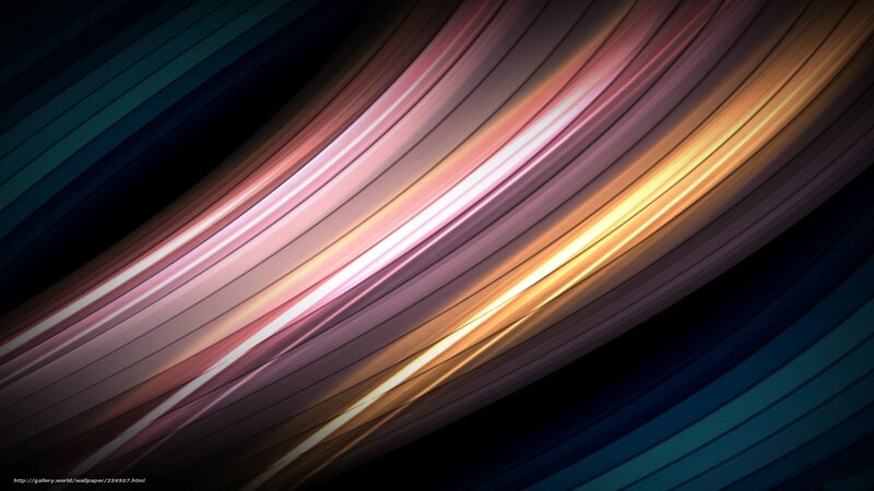 Abstract Light Streaks — Black, Dynamic, Digital Art, Lines, Darkness