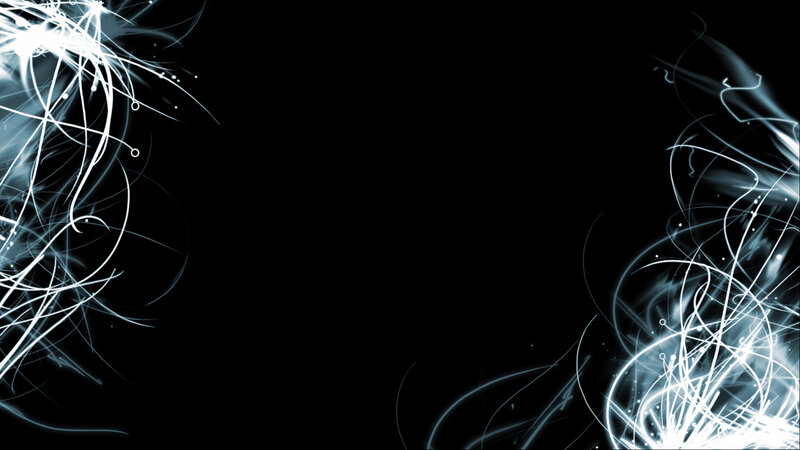 Abstract Light Streaks — Black, Dynamic, Digital Art, Lines, Particles