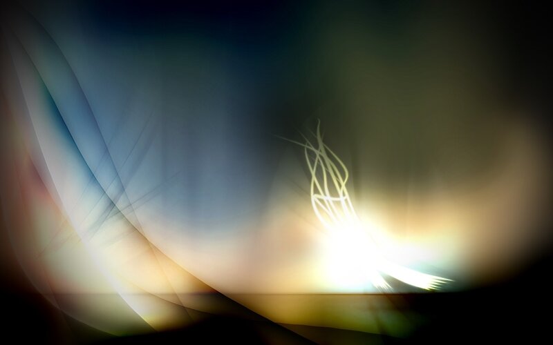 Abstract Light Streaks — Blue, Dramatic, Curves