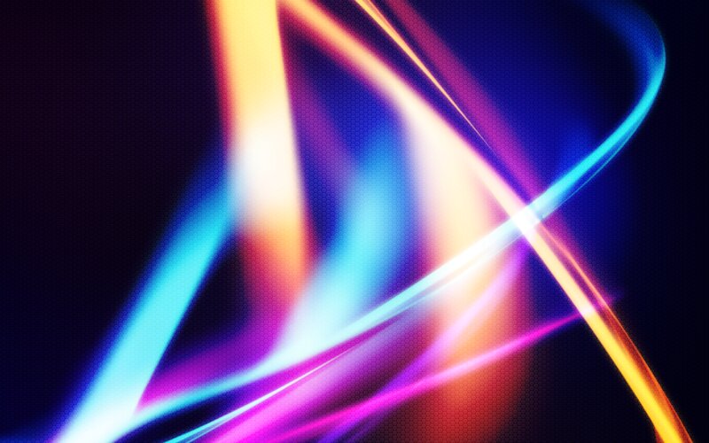 Abstract Light Streaks — Blue, Dynamic, Digital Art, Color, Motion