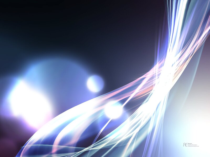Abstract Light Streaks — Blue, Dynamic, Digital Art, Glow