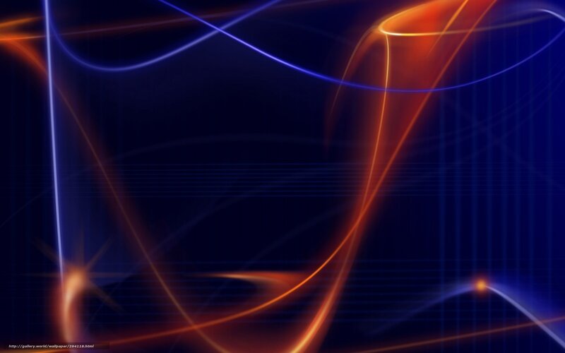 Abstract Light Streaks — Blue, Dynamic, Digital Art, Light Lines
