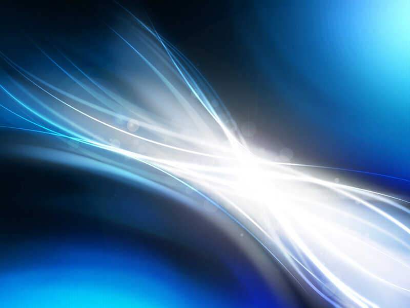 Abstract Light Streaks — Blue, Dynamic, Digital Art, Lines, Bokeh