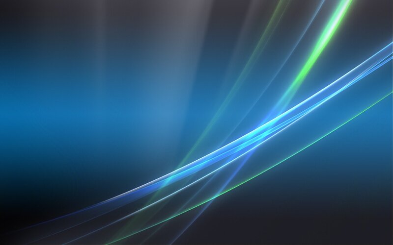 Abstract Light Streaks — Blue, Dynamic, Digital Art, Lines, Glow, Green