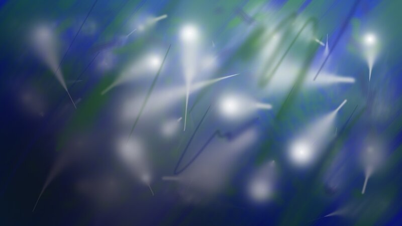 Abstract Light Streaks — Blue, Dynamic, Digital Art, Motion Blur, Lines