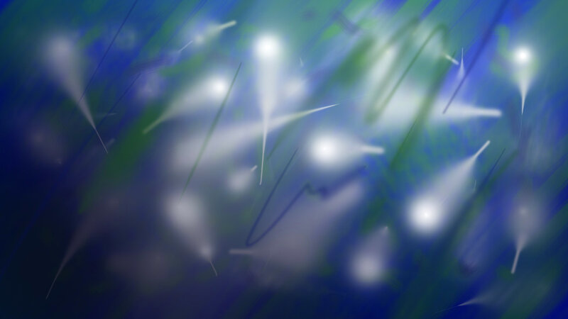 Abstract Light Streaks — Blue, Dynamic, Digital Art, Motion Blur