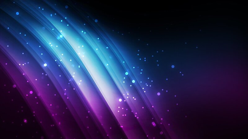 Abstract Light Streaks — Blue, Dynamic, Digital Art, Particles, Glow