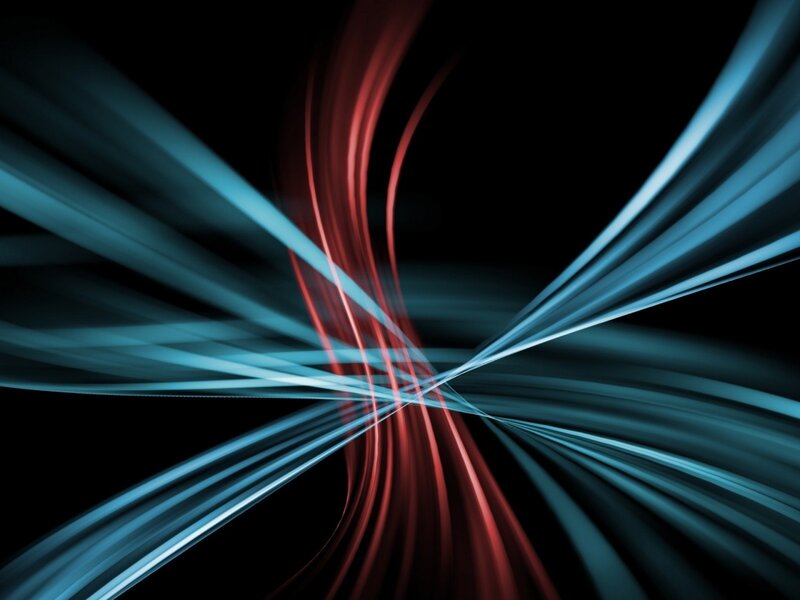 Abstract Light Streaks — Blue, Dynamic, Lines, Dark Background