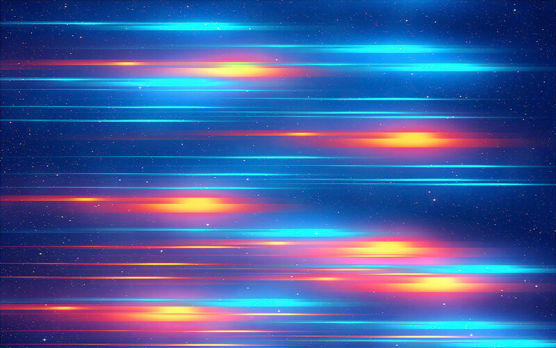 Abstract Light Streaks — Blue, Dynamic, Night