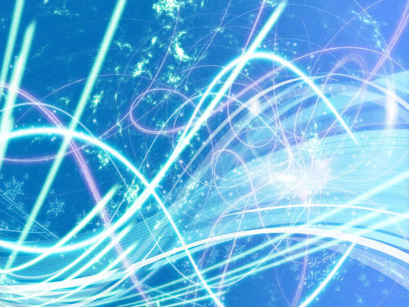 Abstract Light Streaks — Blue, Energetic, Digital Art