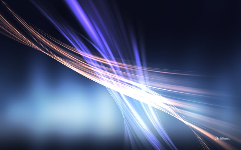 Abstract Light Streaks — Blue, Lines