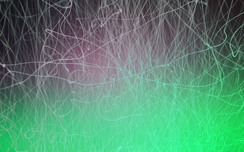 Abstract Light Streaks — Green, Dynamic, Light Trails