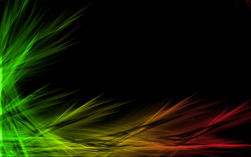 Abstract Light Streaks — Green, Dynamic, Yellow