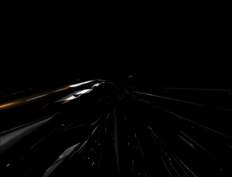 abstract light streaks in darkness