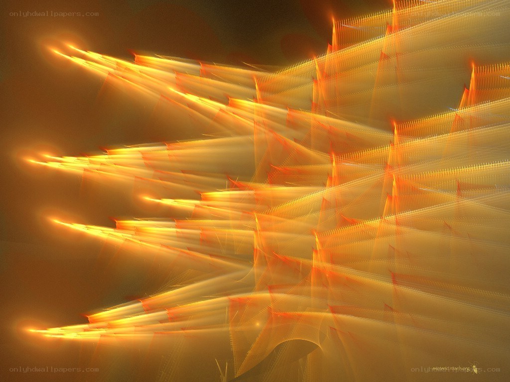 Abstract light streaks in warm tones