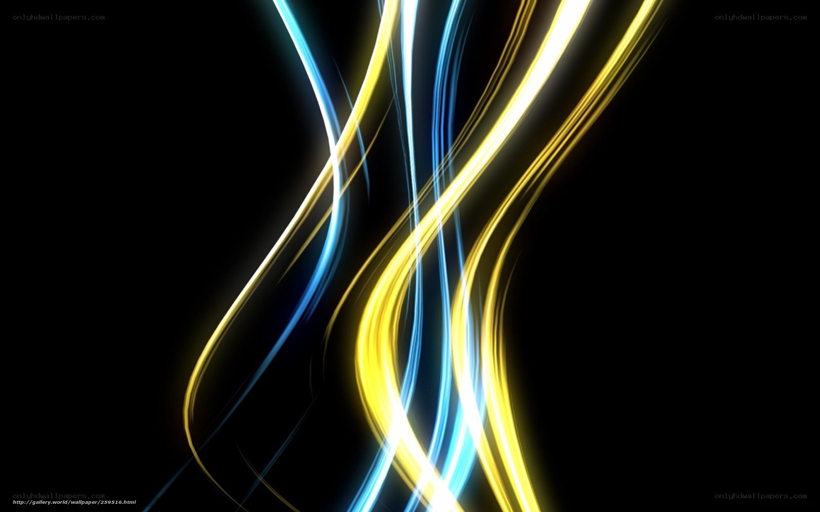 Abstract light streaks on black