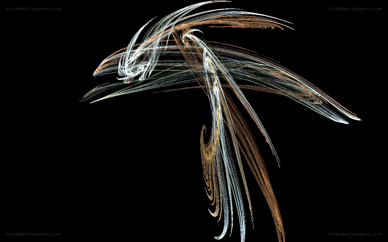 Abstract light streaks on black