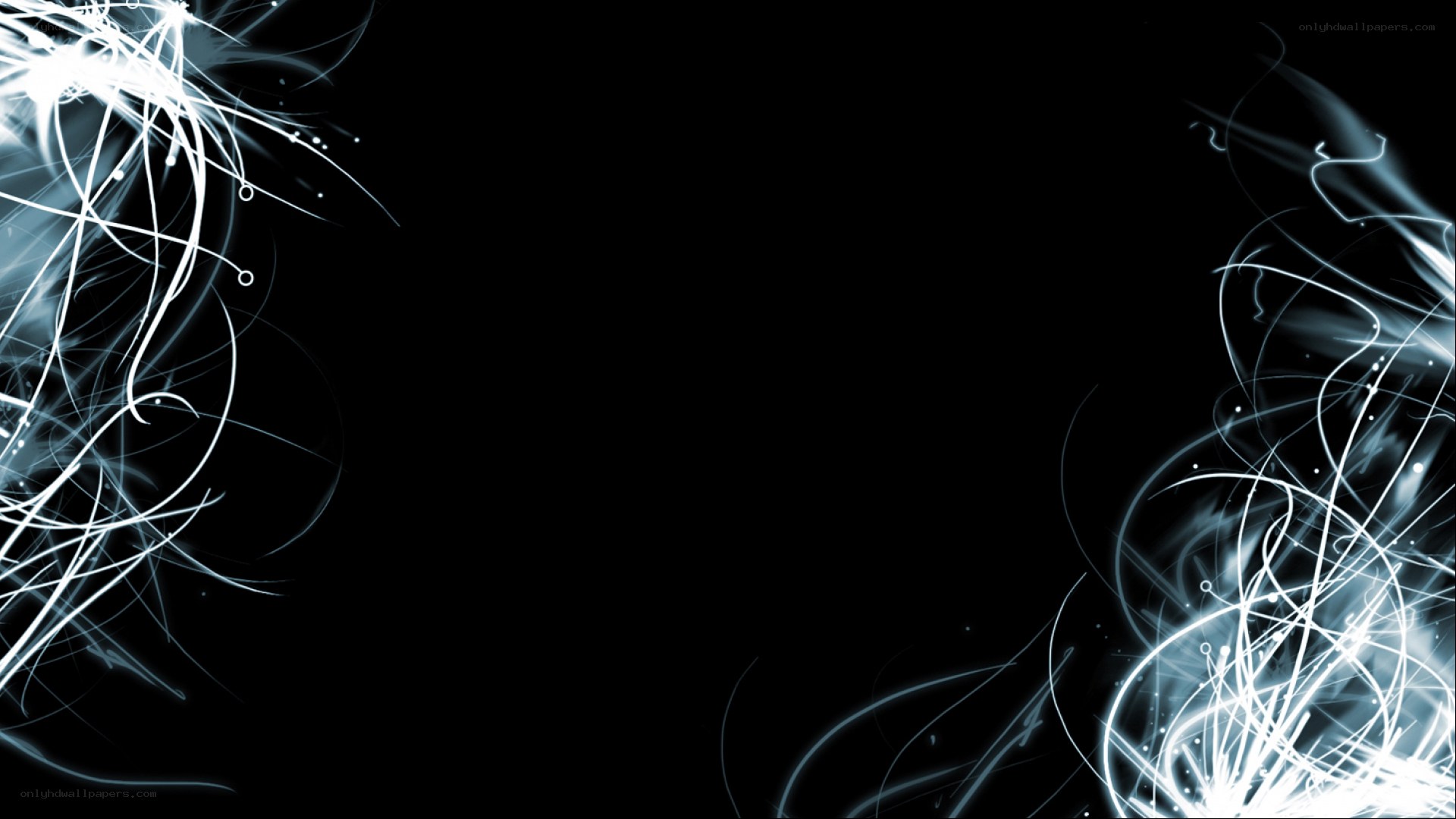 abstract light streaks on black