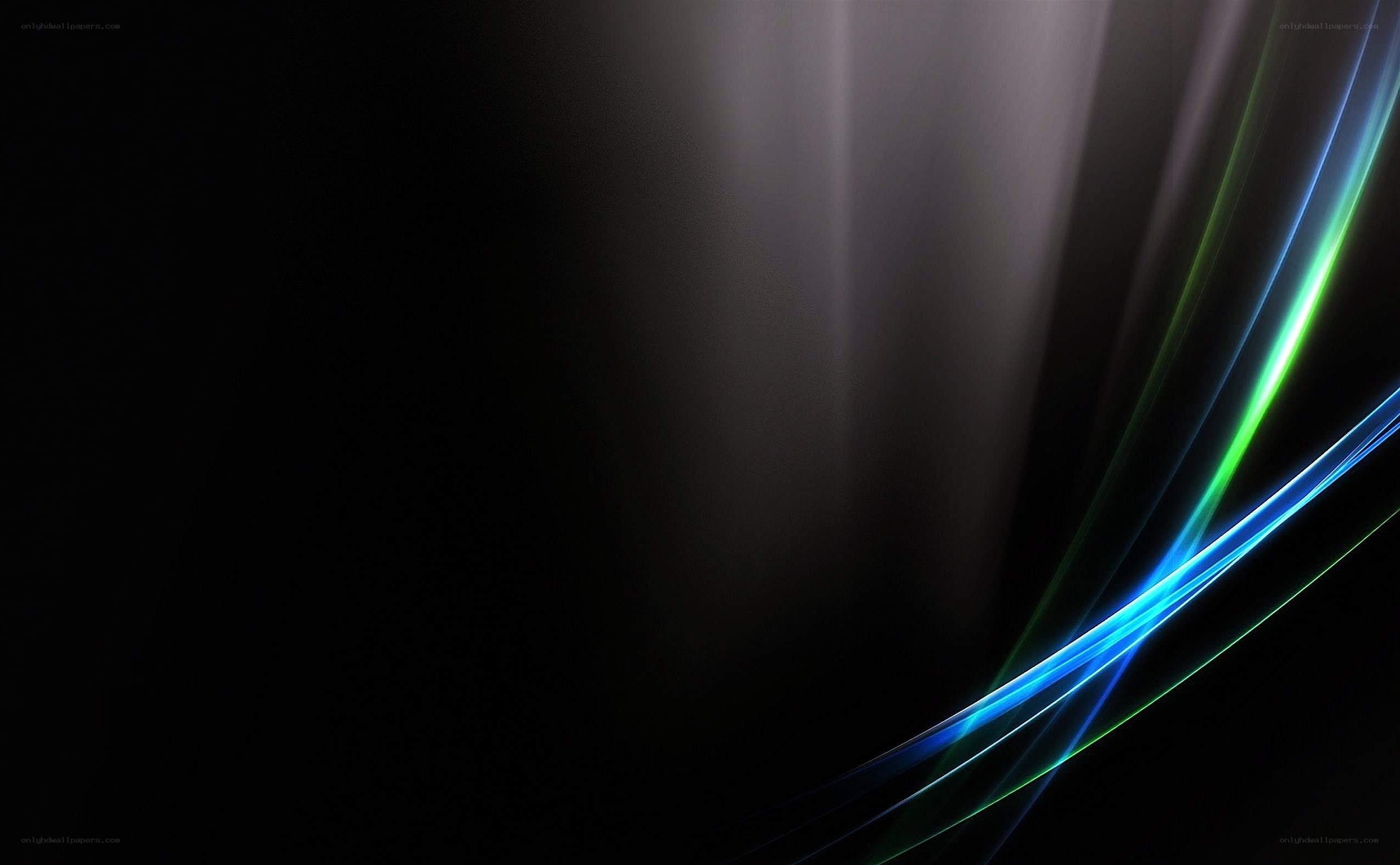 Abstract light streaks on black