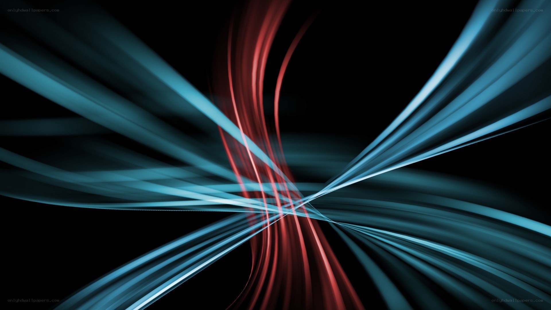 Abstract light streaks on black