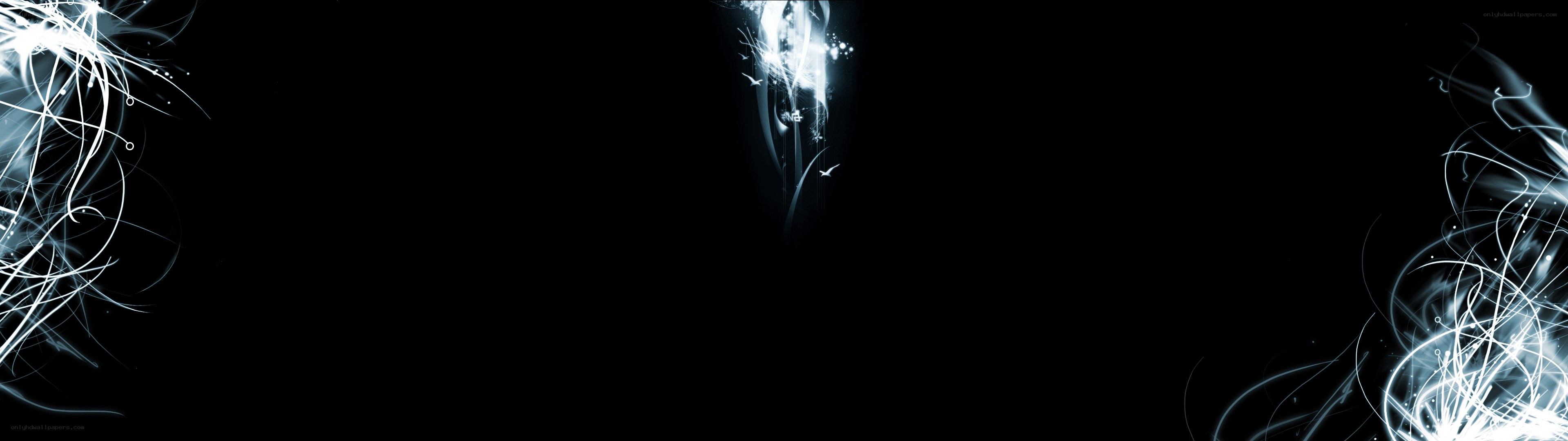 abstract light streaks on black