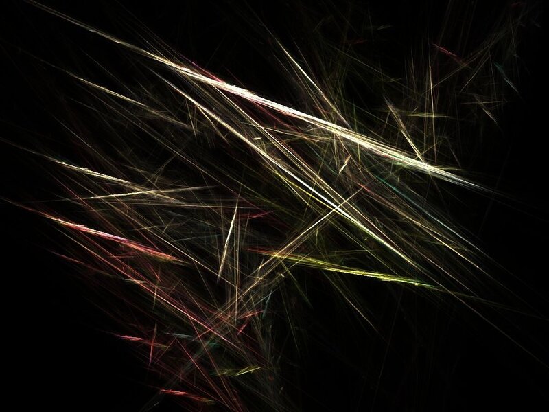 Abstract light streaks on black