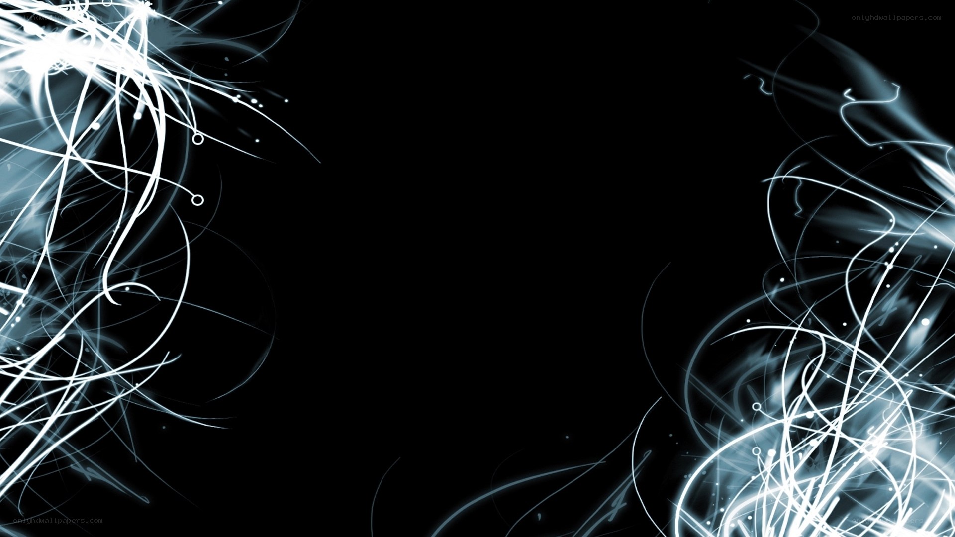 abstract light streaks on black