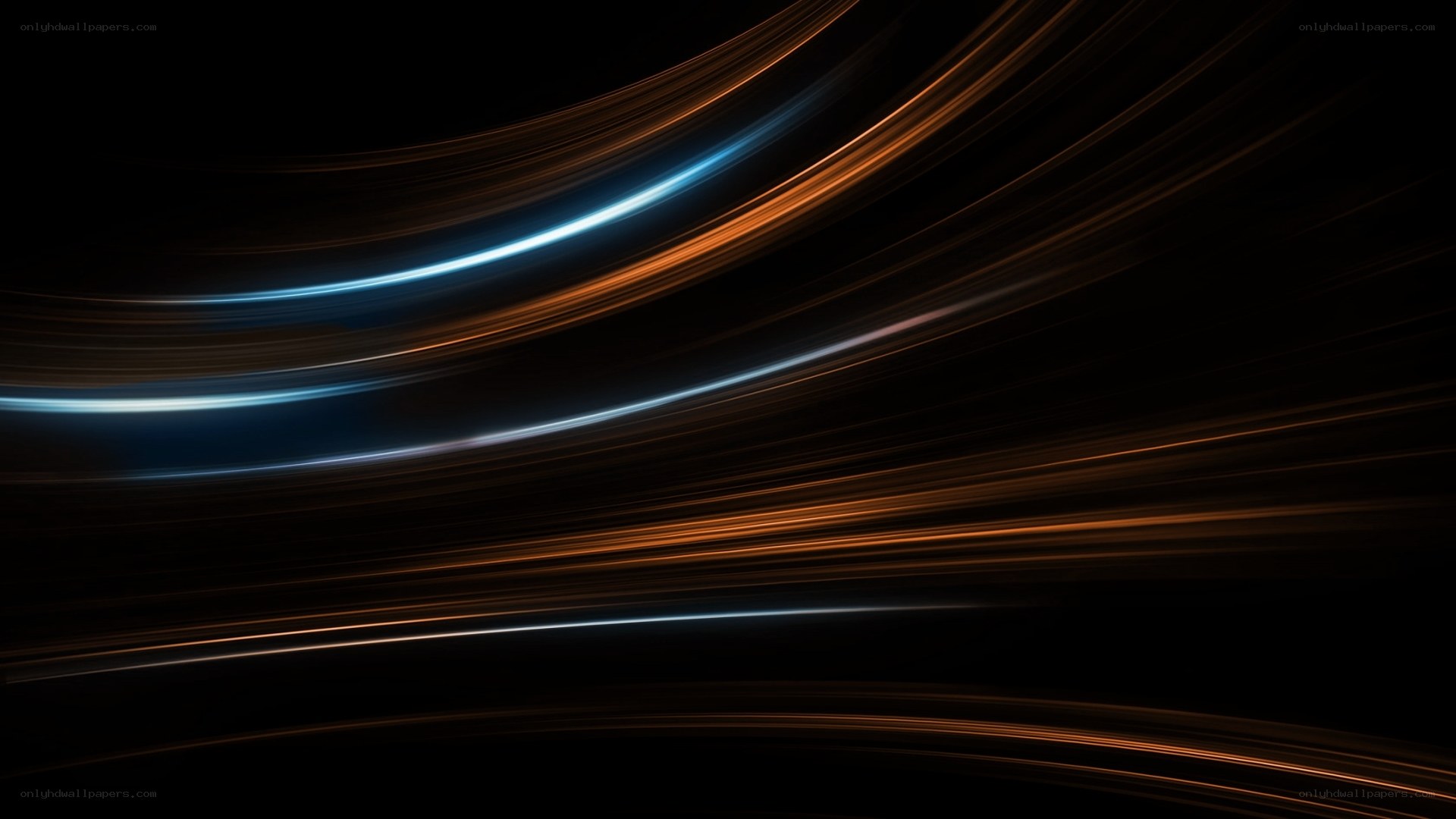 Abstract light streaks on black