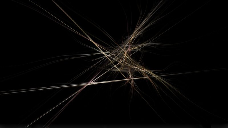 Abstract light streaks on black