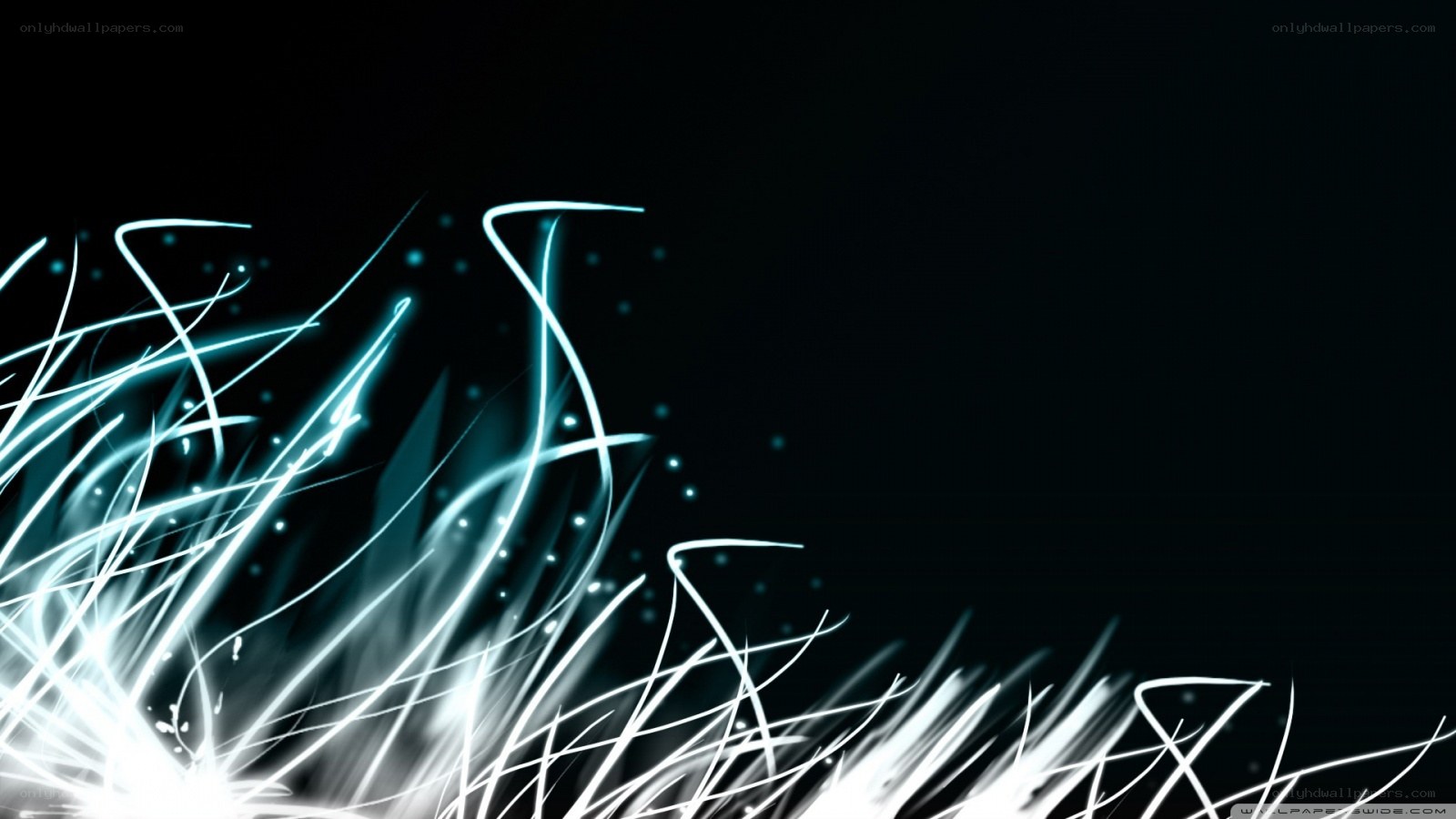 abstract light streaks on black