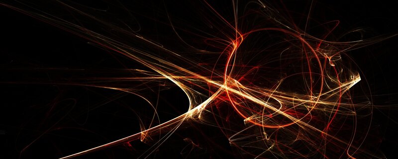 Abstract light streaks on black