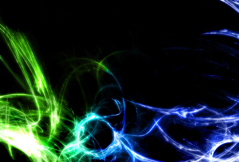 Abstract light streaks on black