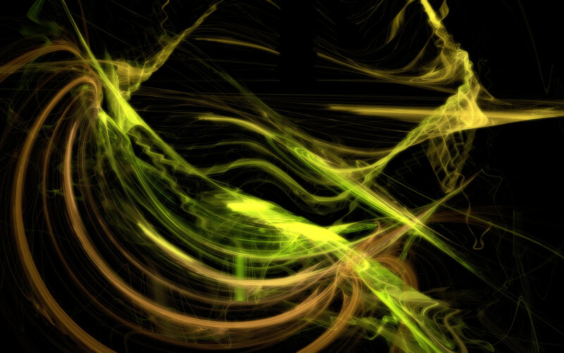 Abstract light streaks on black