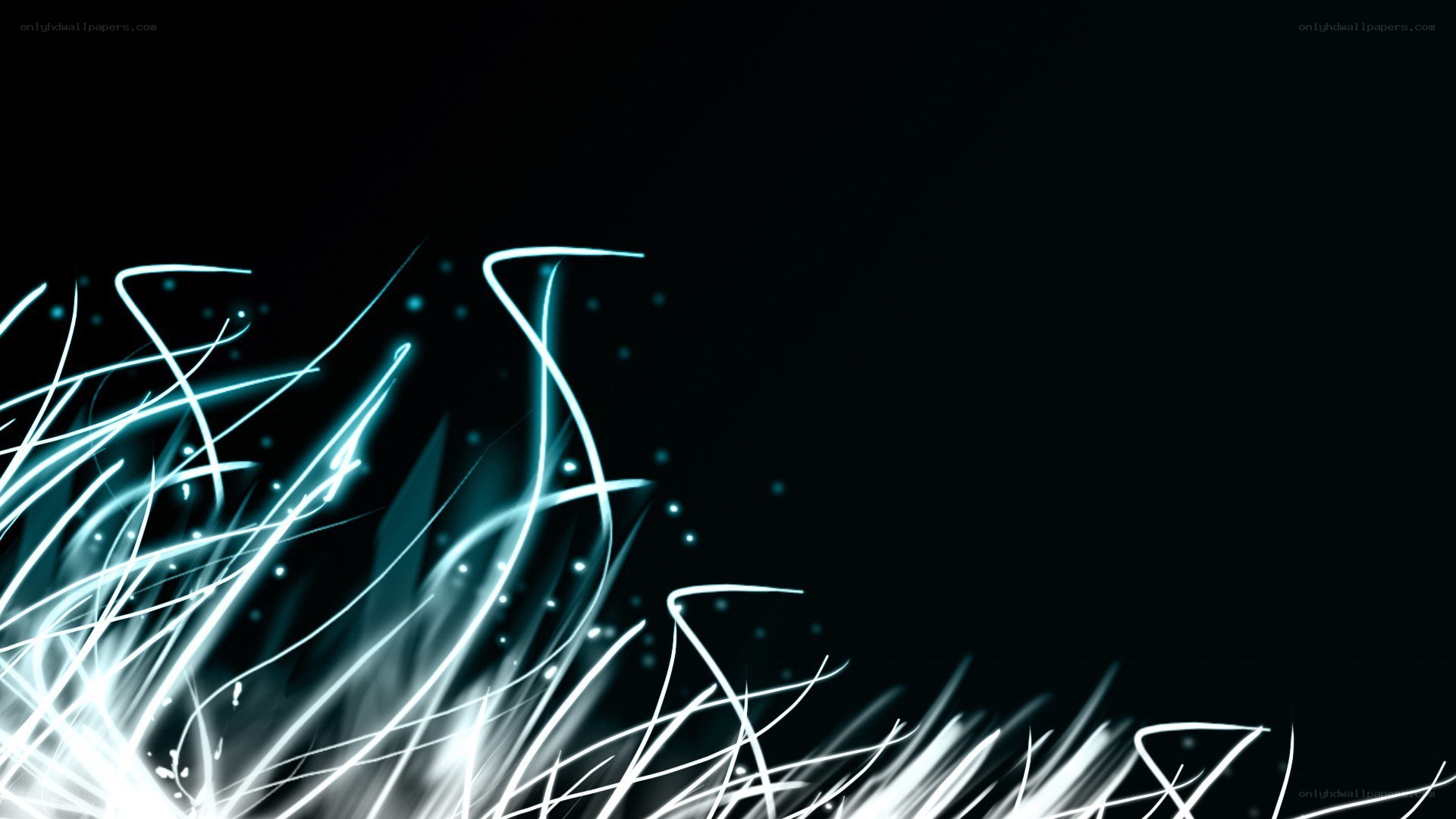 abstract light streaks on black