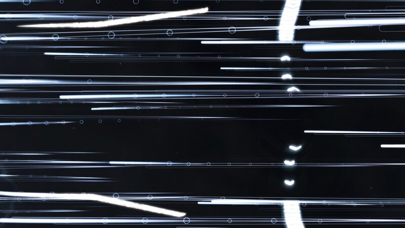 Abstract light streaks on black
