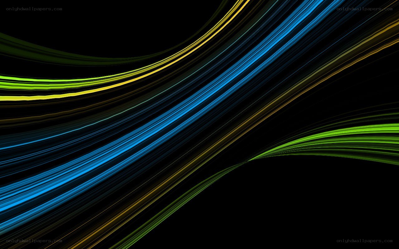Abstract light streaks on black